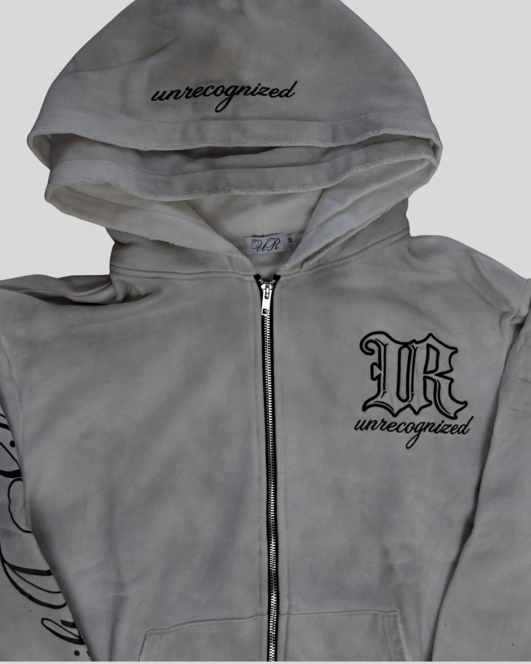Built in Silence Blanc lavé Zip up