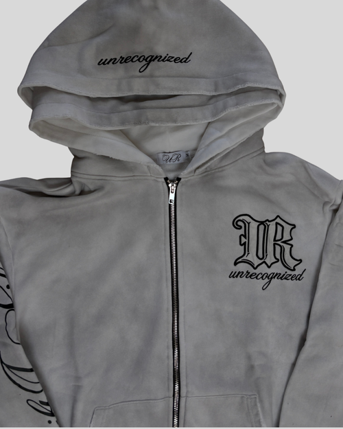 Built in Silence Blanc lavé Zip up