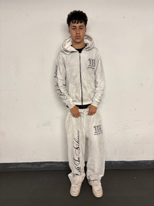 Built In Silence Blanc lavé Tracksuit